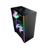 Case Snow (mATX) Đen, trước có LED