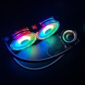 Tản CPU AIO 240 - Có ARGB 5v Coolmon Tâm Vô Cực Đen