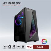 Case KA33 Đen (ATX) Hông kính, LED Trước